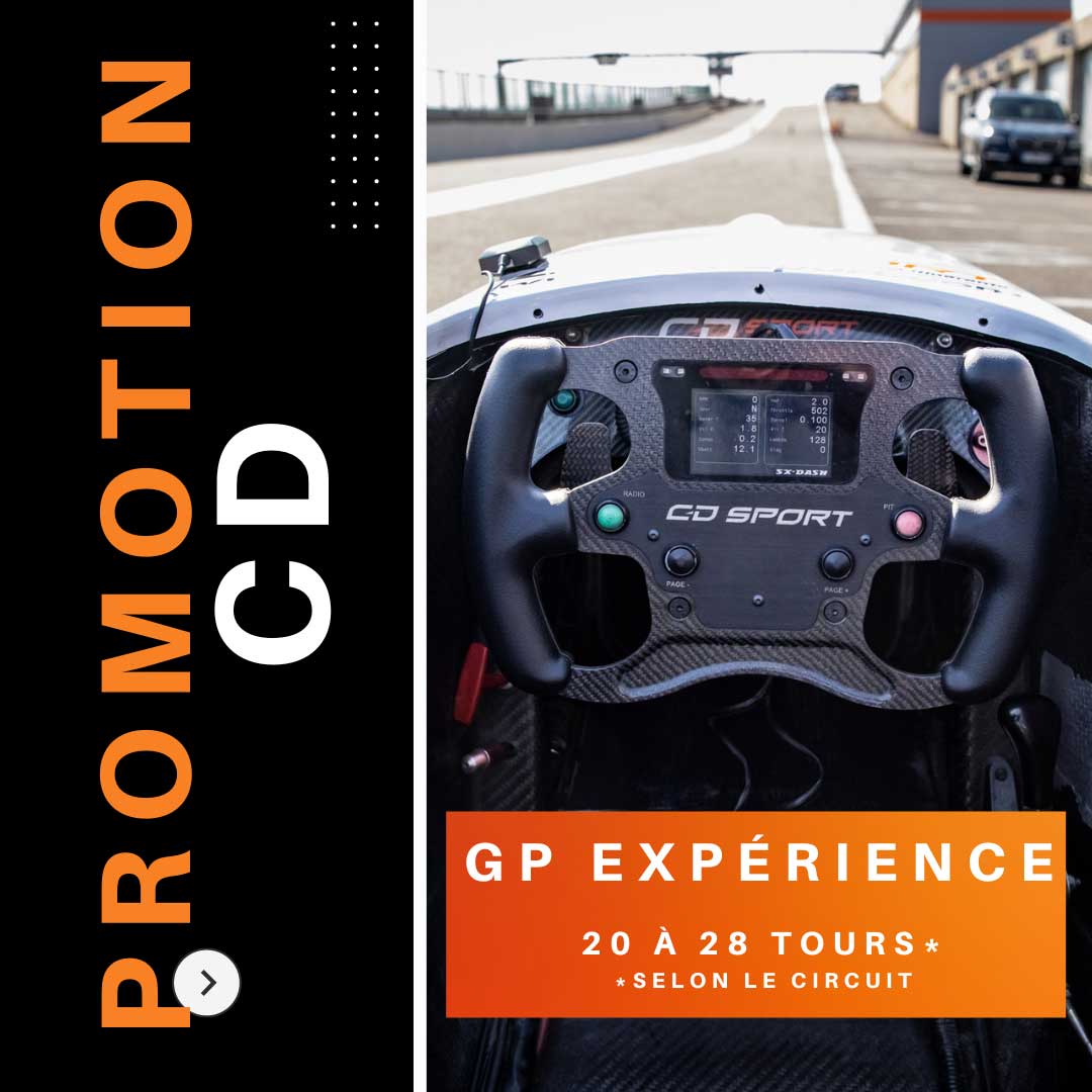 Promotion Stage de Pilotage GP Expérience en Monoplace