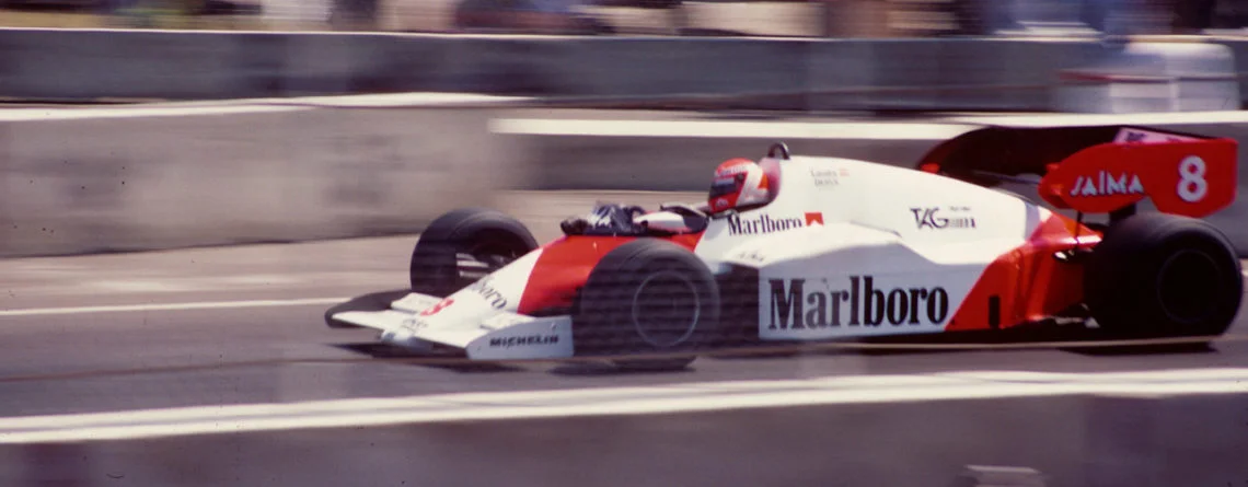 Niki Lauda au volant de la McLaren MP4/2 au Grand Prix des USA