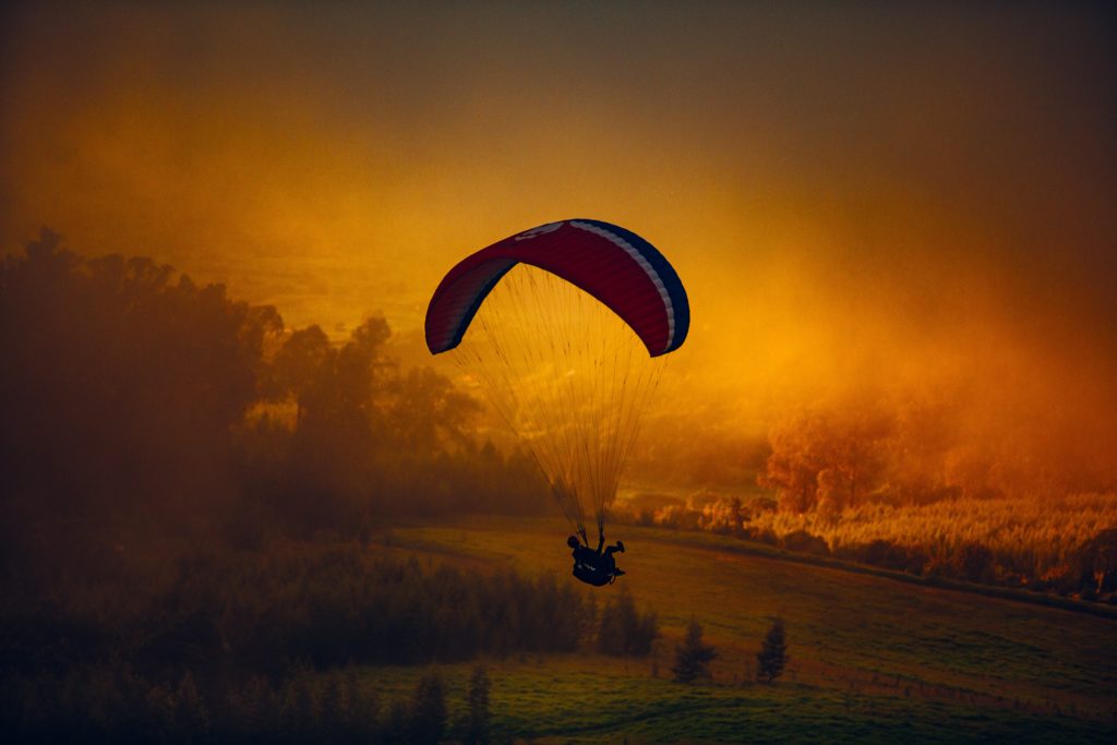 Activité plein air le parapente