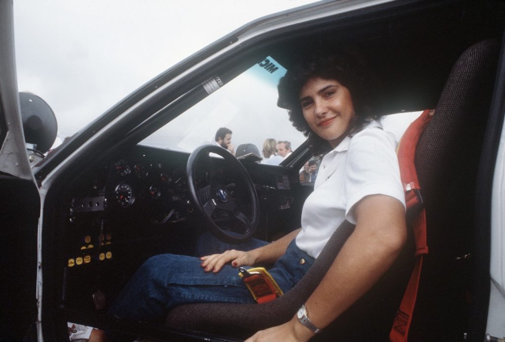 Michèle Mouton quand elle était une jeune pilote de course