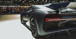 Bugatti chiron noire modèle sport