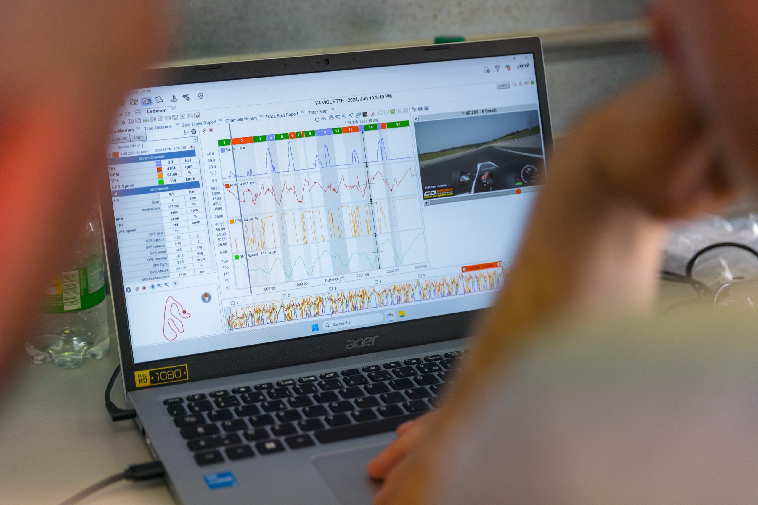 Analyse des données de télémétrie avec l’instructeur CD Sport