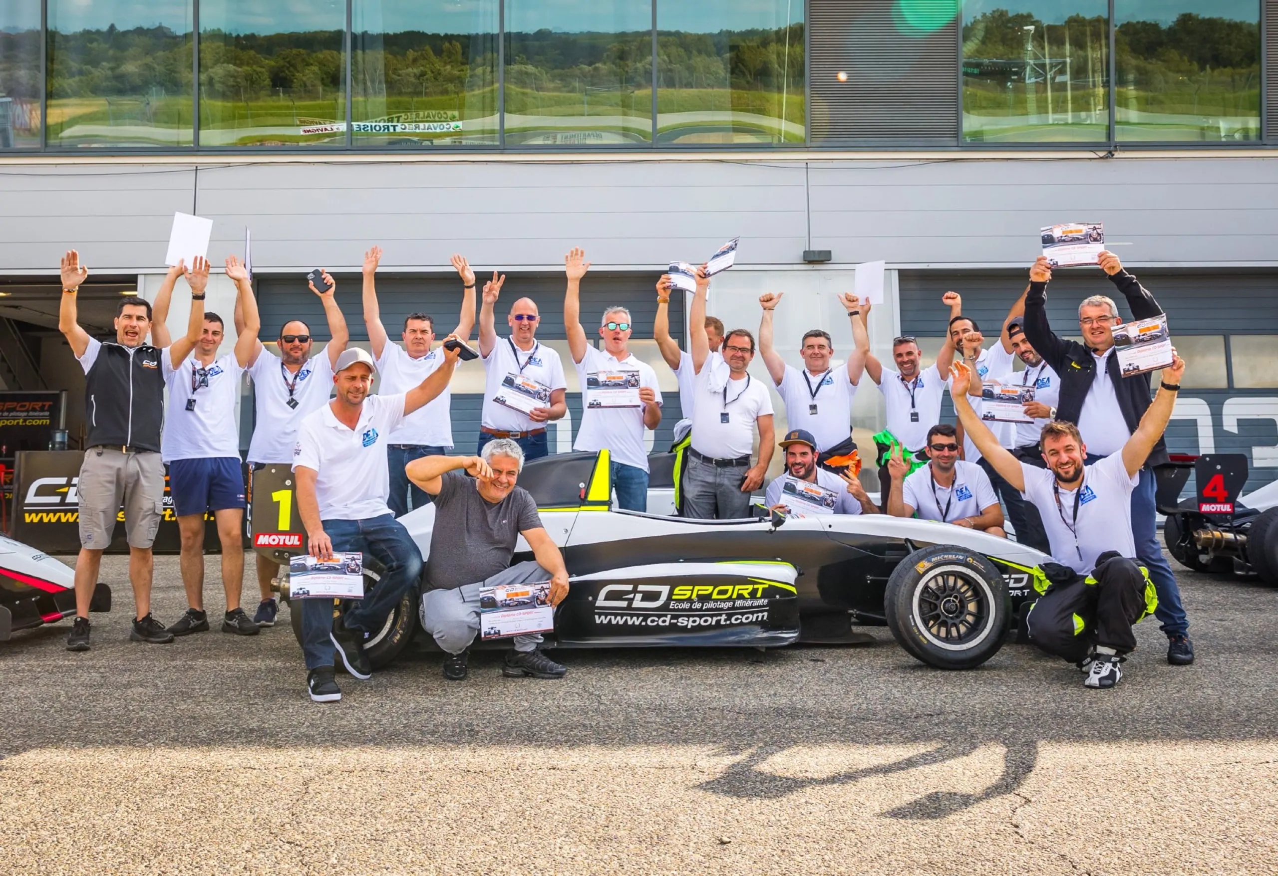 Journée d’entreprise sur circuit organisée par CD Sport (1/4)