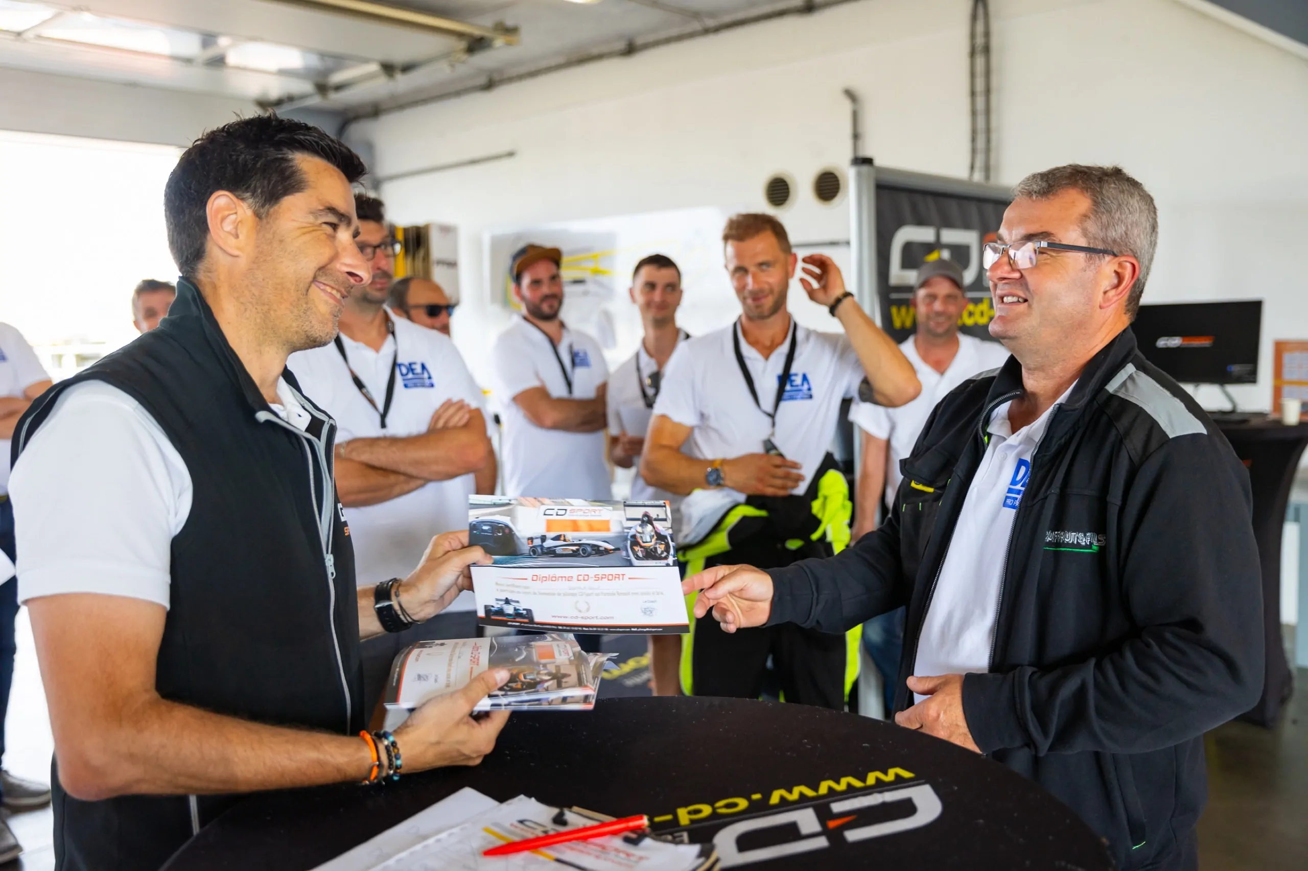 Journée de relations clients animée sur circuit par CD Sport